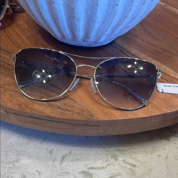Longchamp | Accessories | Longchamp Sleek Silver Aviator 